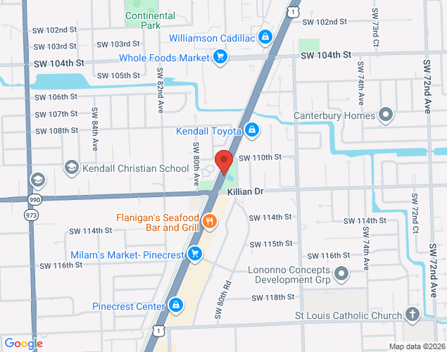 Map showing location at , , 