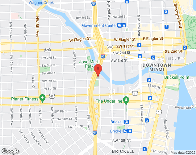 Map showing location at 434 SW 3rd Avenue, Miami, FL