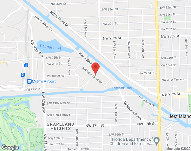 Map showing location at 2401A NW 33rd Ave, Miami, FL