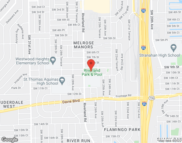 Map showing location at 950 SW 27th Ave, Fort Lauderdale, FL