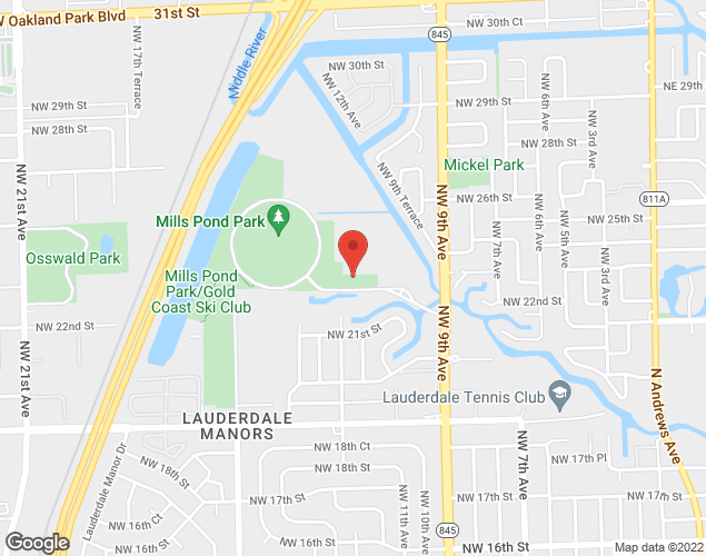 Map showing location at 2201 NW 9th Ave, Fort Lauderdale, FL