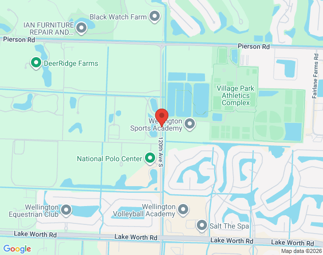 Map showing location at 3410 120th Avenue South, Wellington, FL