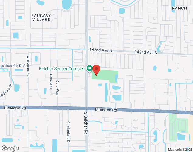 Map showing location at 1779 Belcher Rd, Largo, FL