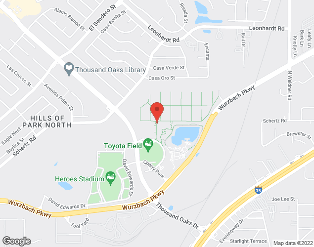 Map showing location at 5103 David Edwards,  San Antonio 78233, San Antonio, 