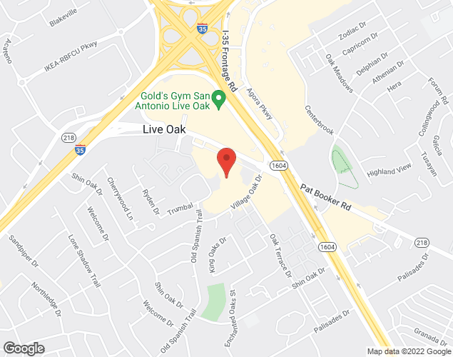 Map showing location at , San Antonio, TX