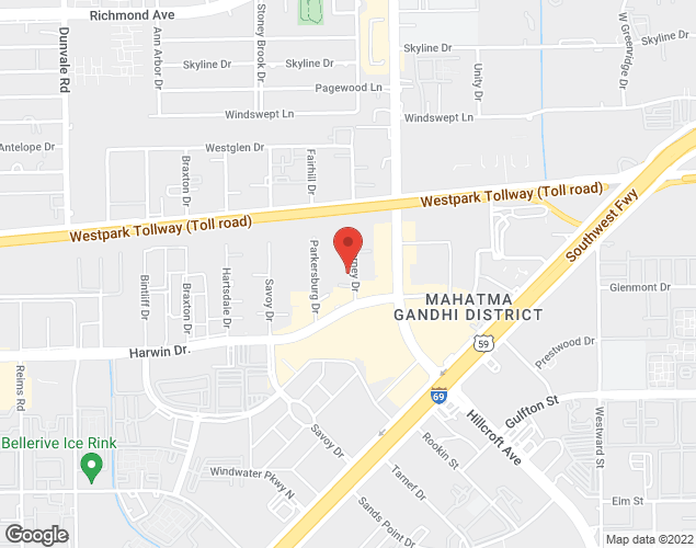Map showing location at 5652 Forney, Houston, TX