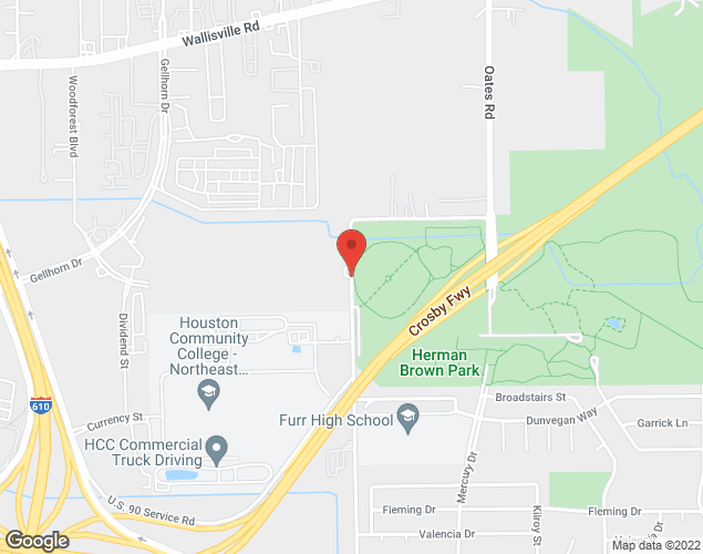 Map showing location at 200 Jackson Hill, Houston, TX