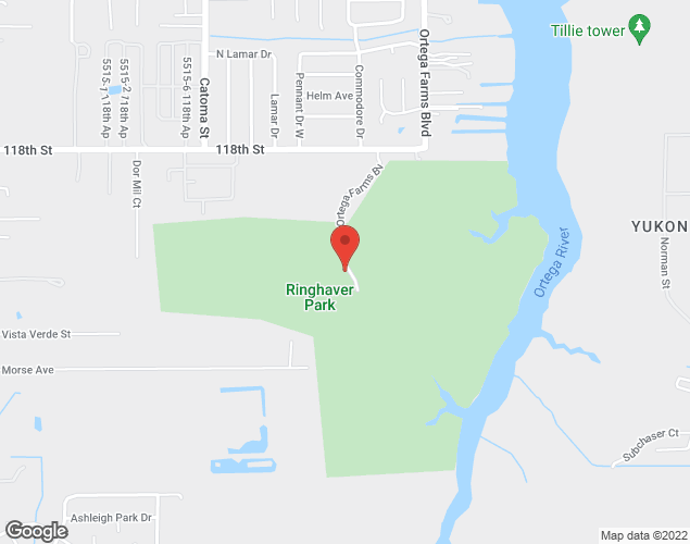 Map showing location at 5198 118th St, Jacksonville, FL