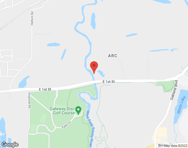 Map showing location at 4501 East First Street, Fort Worth, TX