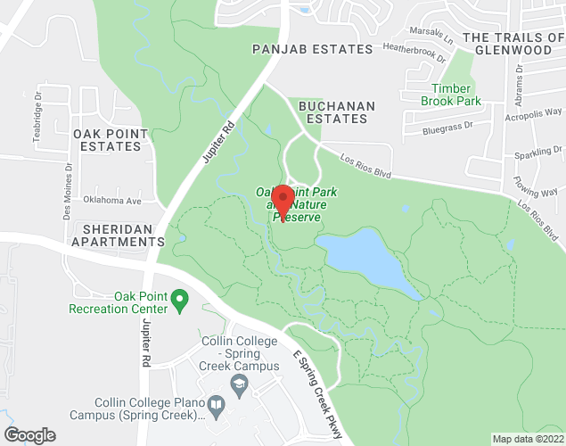 Map showing location at 5901 Los Rios Blvd, Plano, TX