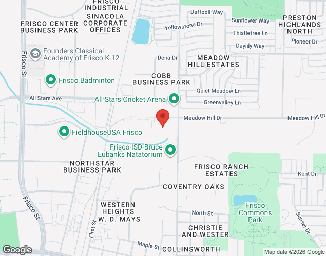 Map showing location at , , 