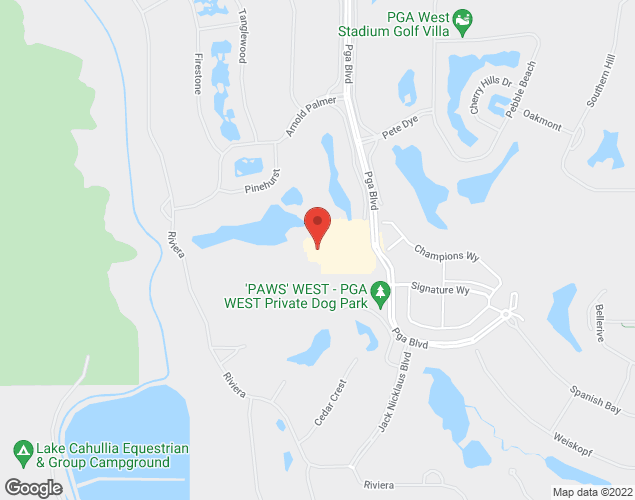 Map showing location at 55-955 PGA Blvd, La Quinta, CA