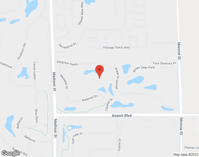 Map showing location at 81-405 Kingston Heath, La Quinta, CA
