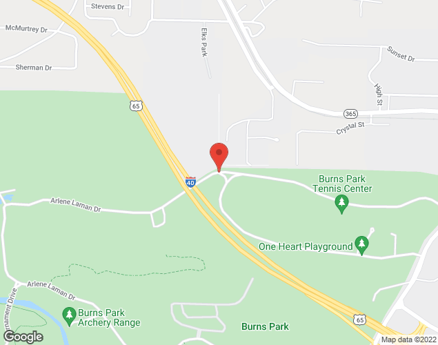 Map showing location at 5000 Joe Poch, North Little Rock, AR