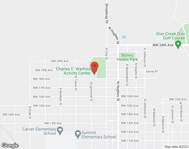 Map showing location at 1330 NW 18th Ave, Amarillo, TX