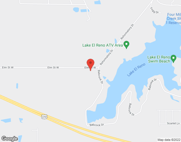 Map showing location at , , 