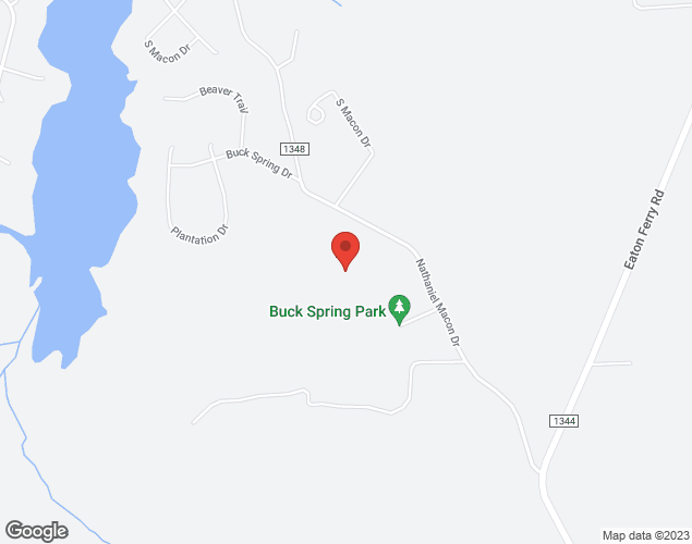 Map showing location at 217 Nathaniel Macon Drive, Littleton, NC