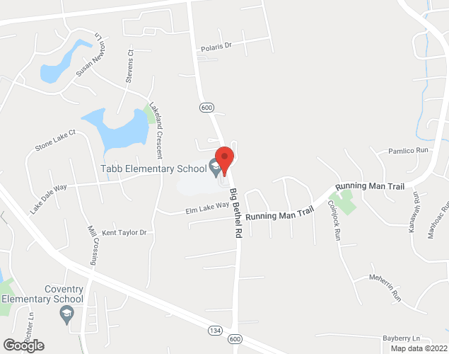 Map showing location at 3711 Big Bethel Road, Yorktown, VA