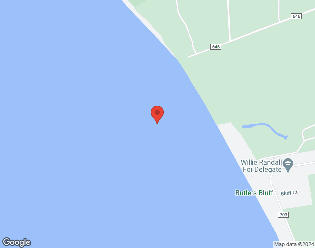 Map showing location at , , VA
