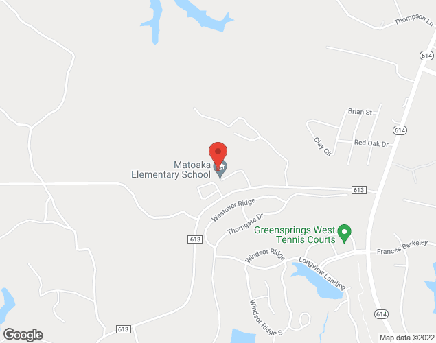 Map showing location at 4001 Brick Bat Road, Williamsburg, VA