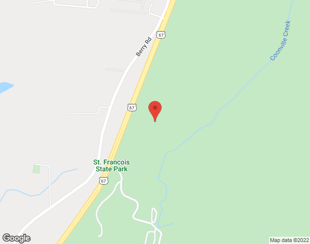 Map showing location at 8920 US Highway 67 North, Bonne Terre, MO