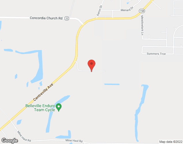 Map showing location at 2842 Centreville Ave, Belleville, IL