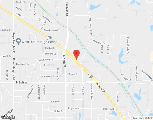 Map showing location at 13555 W Watson Rd, St. Louis, MO