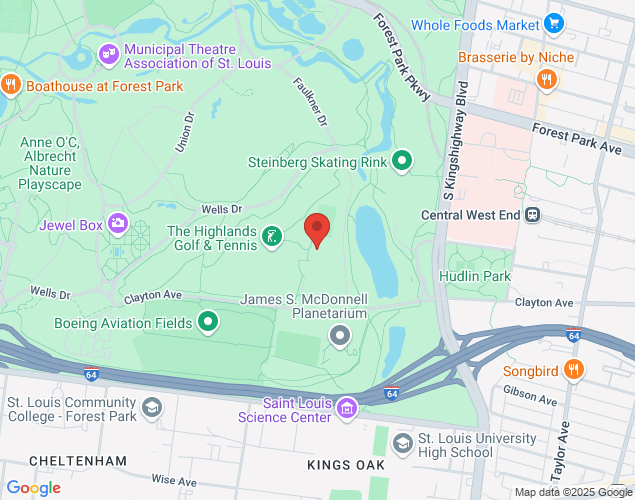 Map showing location at 5163 Clayton Ave, St. Louis, MO