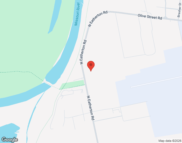 Map showing location at 530 N. Eatherton Road, Chesterfield, MO