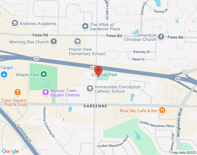 Map showing location at 2032 Hanley Road, Dardenne Prairie, MO