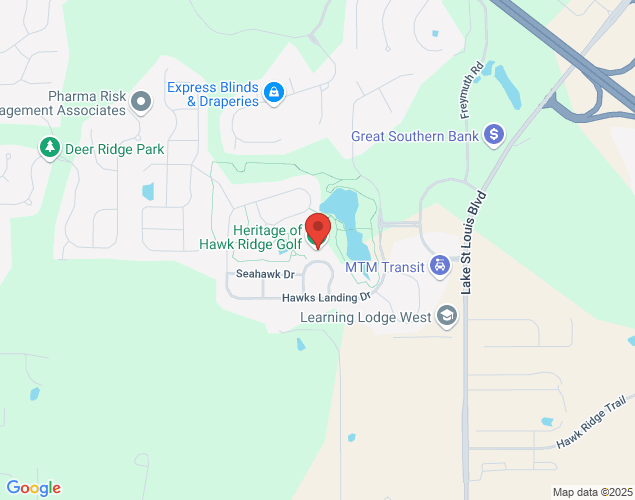 Map showing location at 225 Pigeon Dr, Lake St Louis, MO