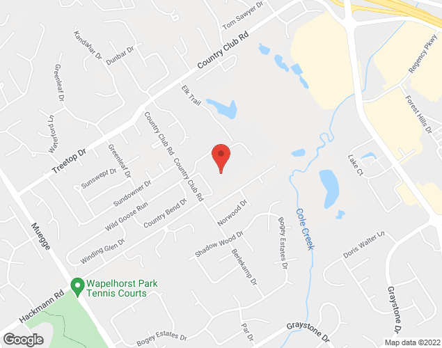 Map showing location at 2 Seton Court, St. Charles, MO