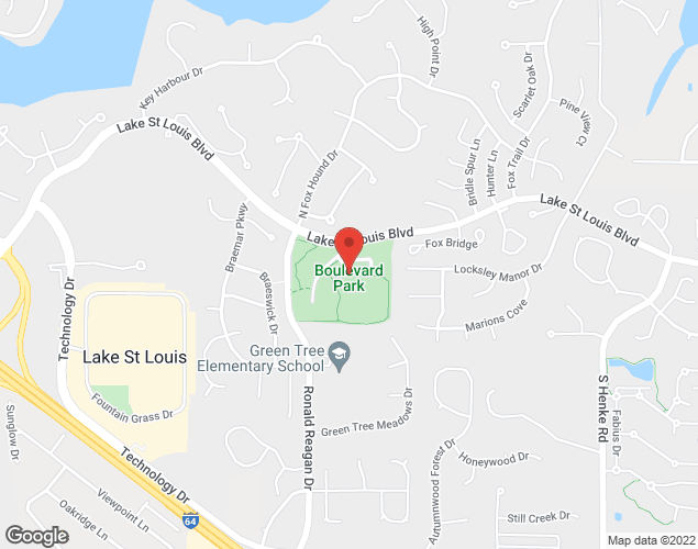 Map showing location at 2550 Lake Saint Louis Blvd, Lake Saint Louis, MO