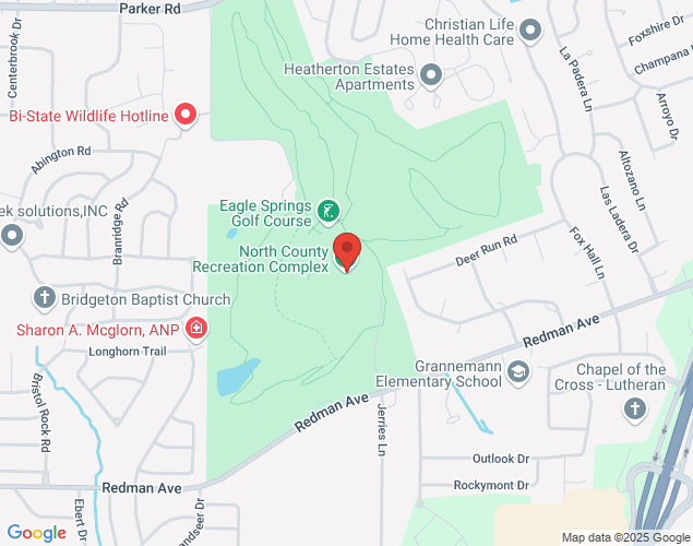 Map showing location at 2575 Redman Ave, St. Louis, MO