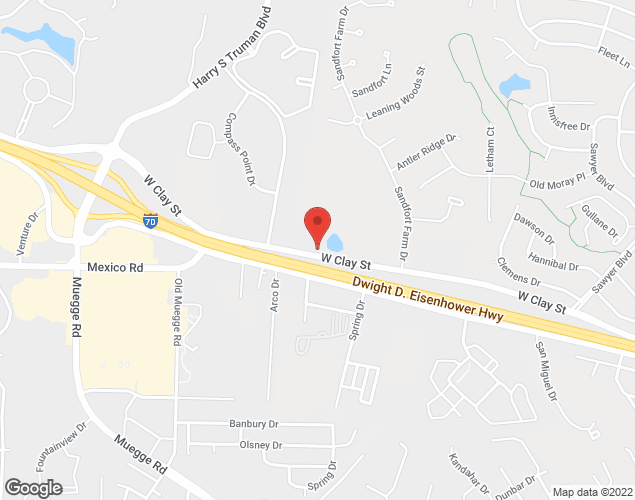 Map showing location at 3650 West Clay Street, Saint Charles, MO