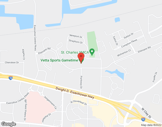 Map showing location at 4160 Ehlmann Road, St.Peters, MO