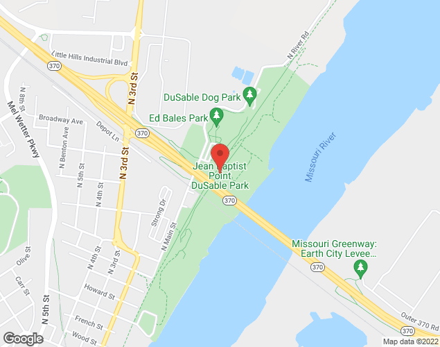 Map showing location at 2300 North Main Street, St. Charles, MO