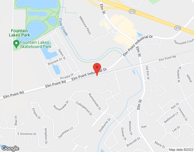 Map showing location at 3951 Old Elm Point Road, St. Charles, MO