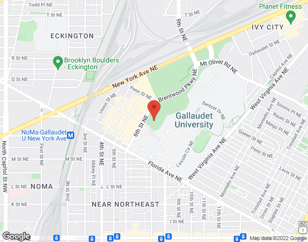 Map showing location at 1300 6th St NE, Washington, DC