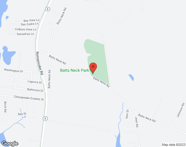 Map showing location at 415 Batts Neck Road, Stevensville, MD