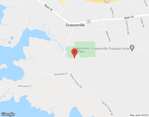 Map showing location at Malone Ln, Grasonville, MD