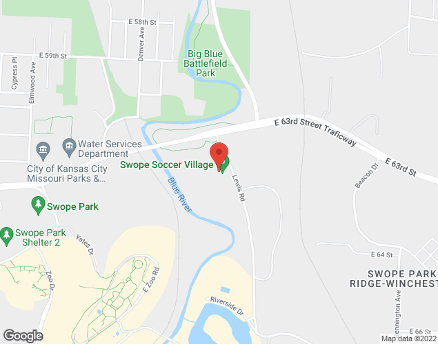 Map showing location at 6310 Lewis Rd, Kansas City, MO