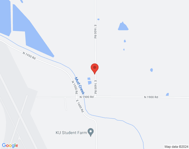 Map showing location at P.O. Box 708, Lawrence, KS