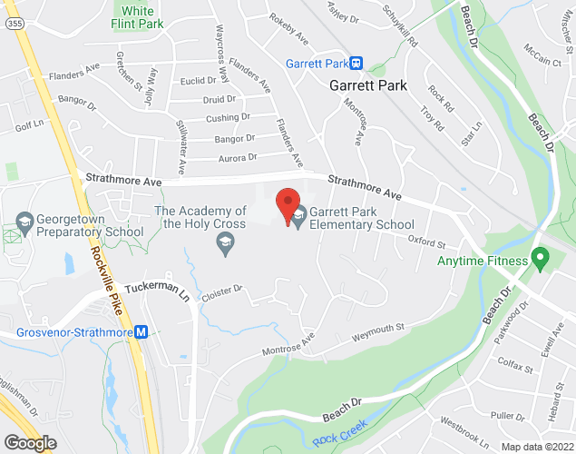 Map showing location at 4812 Oxford St, Garrett Park, MD