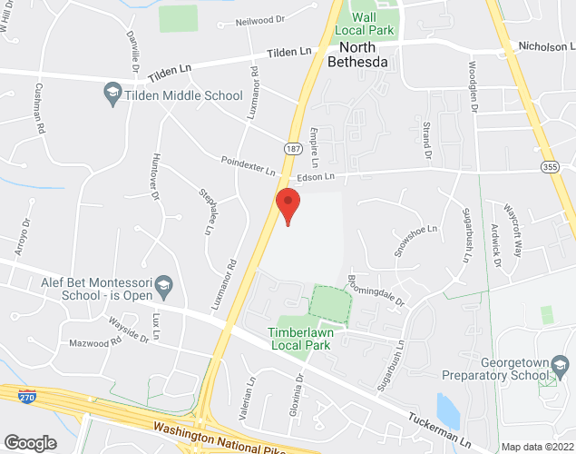 Map showing location at 11211 Old Georgetown Road, Rockville, MD