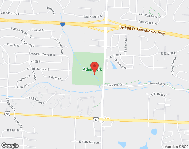 Map showing location at 4410 LEES SUMMIT RD, INDEPENDENCE, MO