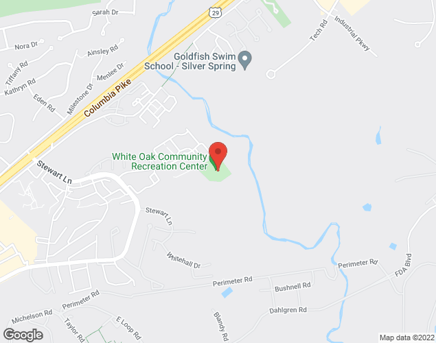 Map showing location at 1700 April Lane, Silver Spring, MD