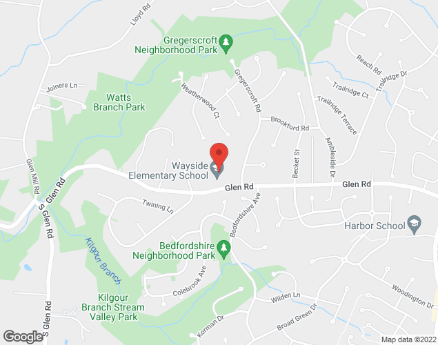 Map showing location at 10011 GLEN RD, POTOMAC, MD