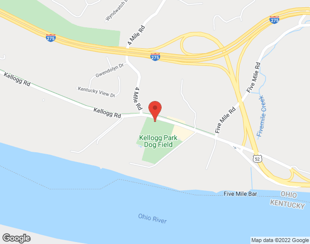 Map showing location at 6701 Kellogg Avenue, Cincinnati, OH