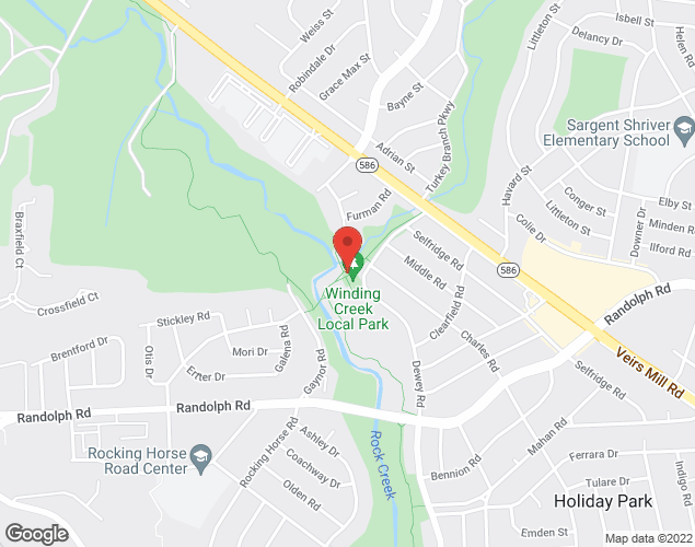 Map showing location at 12326 DEWEY RD, WHEATON, MD